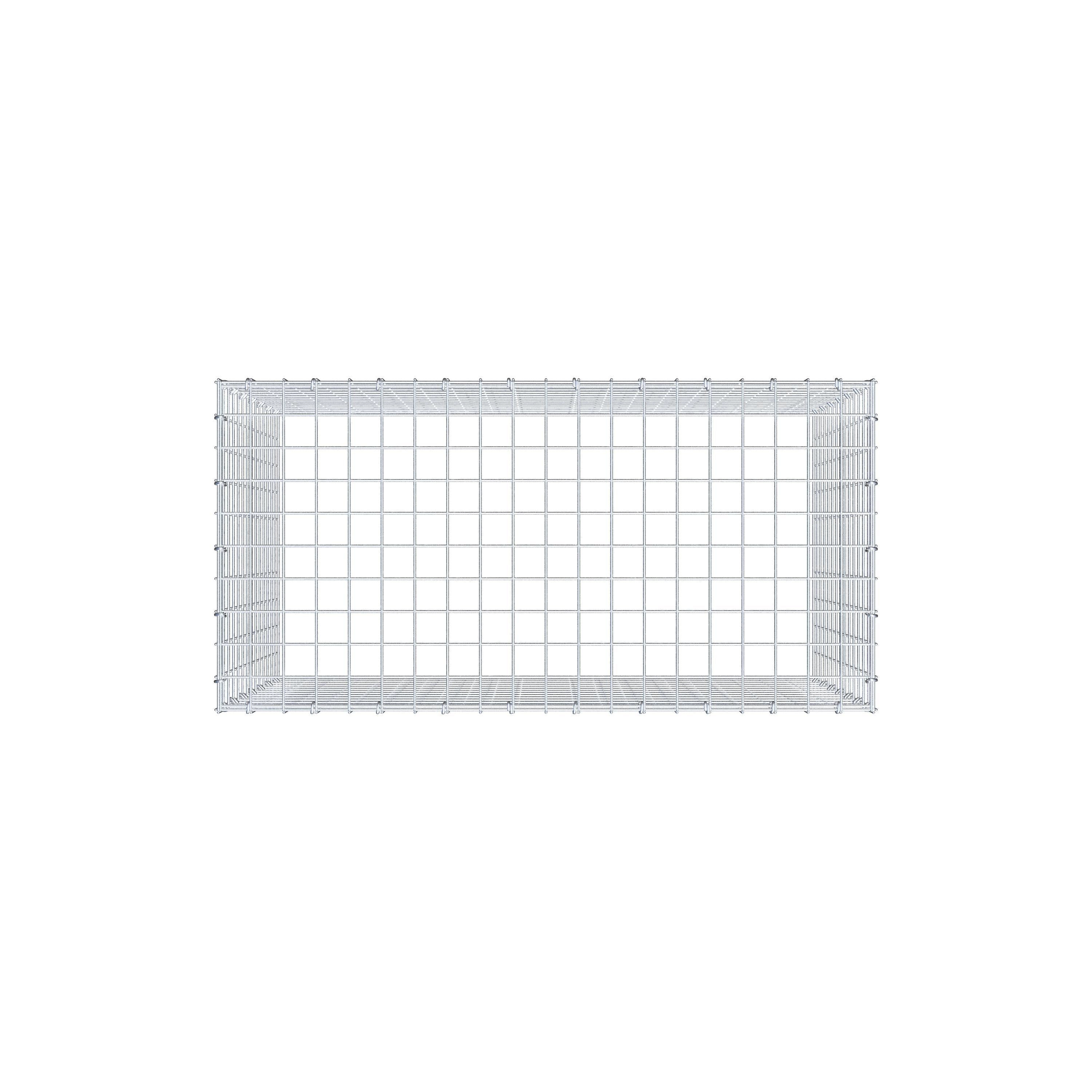 Anbaugabione Typ 3 100 cm x 70 cm x 50 cm (L x H x T), Maschenweite 5 cm x 5 cm, C-Ring