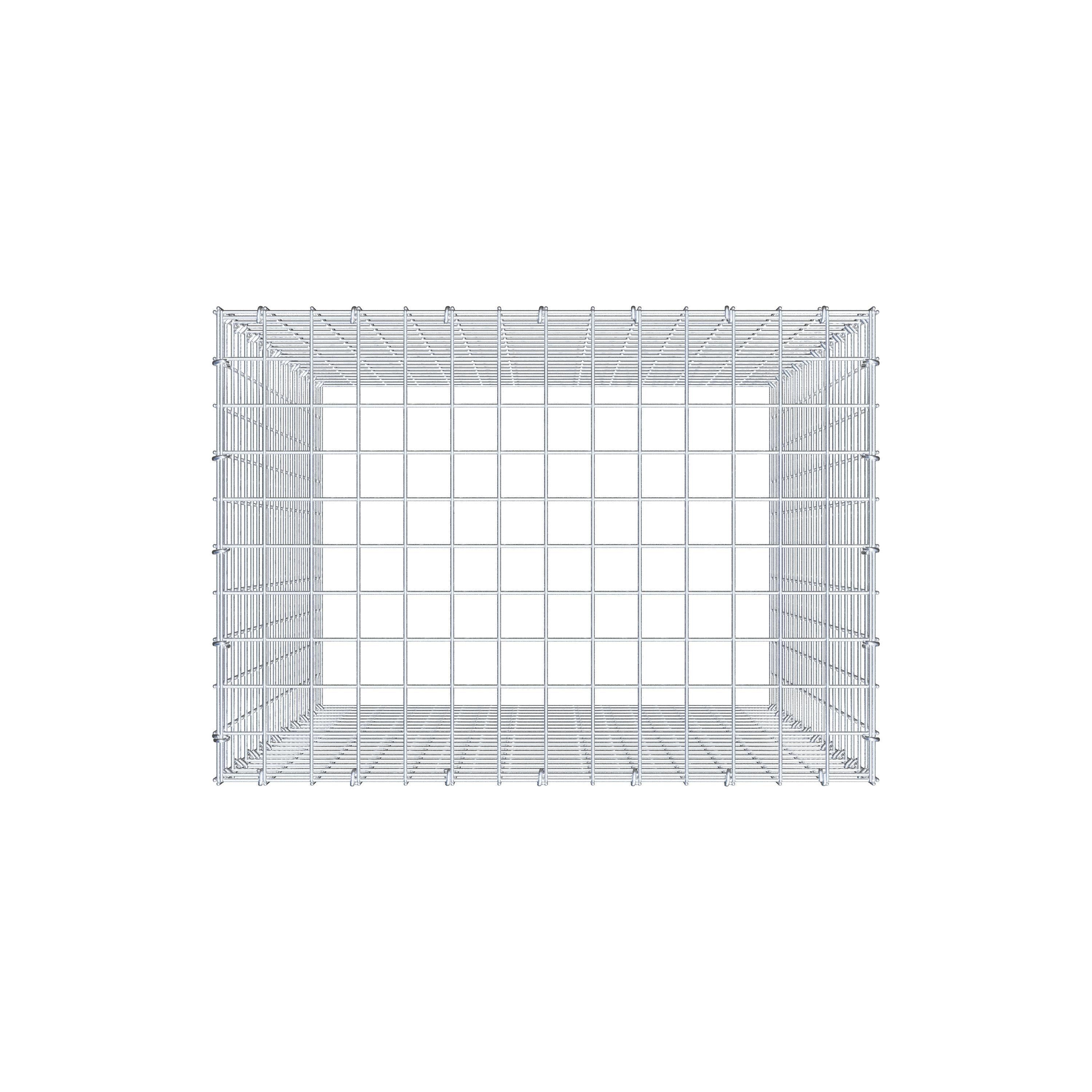 Anbaugabione Typ 3 100 cm x 70 cm x 50 cm (L x H x T), Maschenweite 5 cm x 5 cm, C-Ring