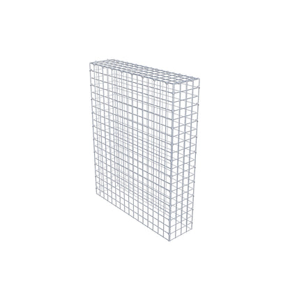 Monteret gabion type 3 100 cm x 80 cm x 20 cm (L x H x D), maskestørrelse 5 cm x 5 cm, C-ring