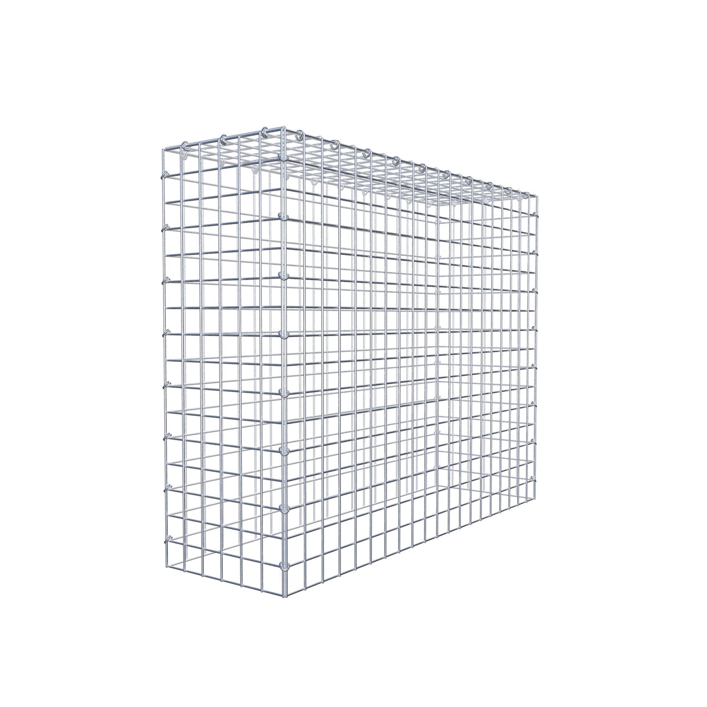 Mounted gabion type 3 100 cm x 80 cm x 30 cm (L x H x D), mesh size 5 cm x 5 cm, C-ring