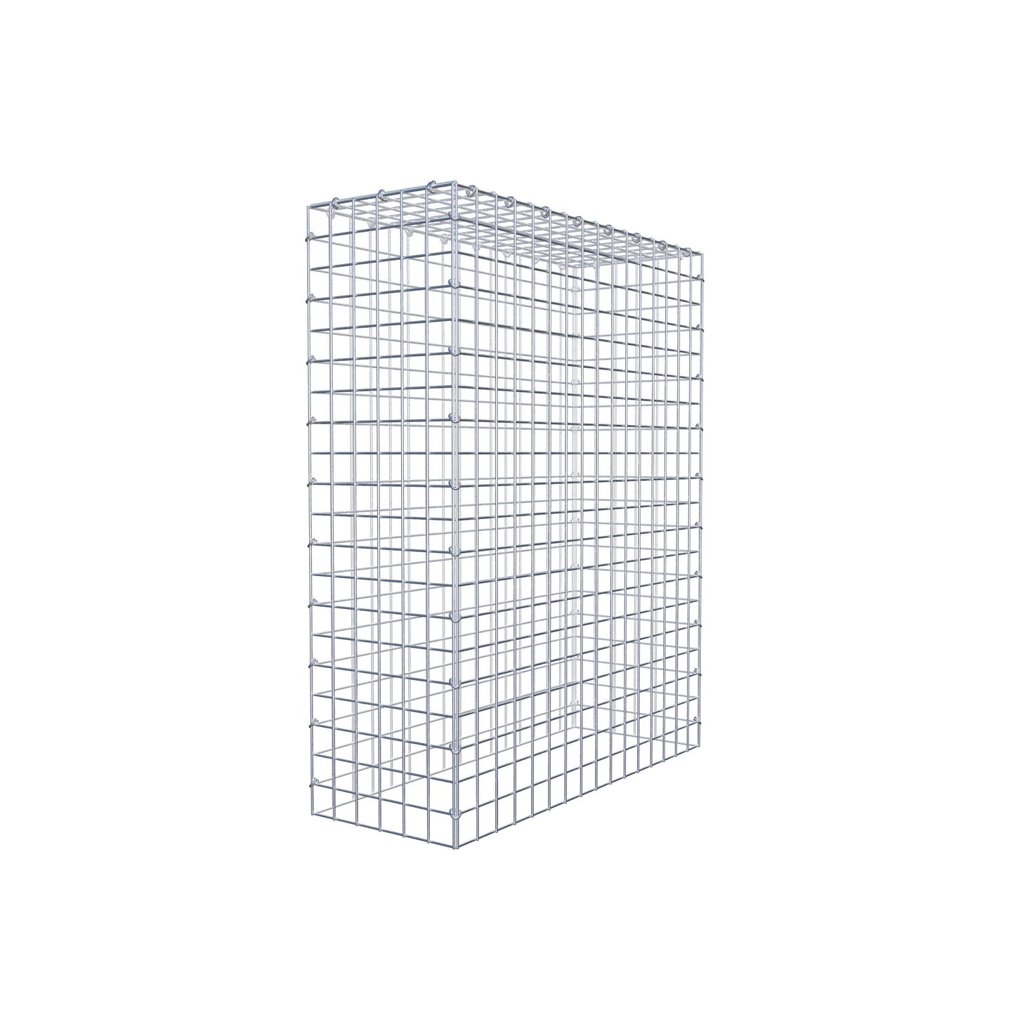 Mounted gabion type 3 100 cm x 80 cm x 30 cm (L x H x D), mesh size 5 cm x 5 cm, C-ring
