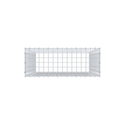 Mounted gabion type 3 100 cm x 80 cm x 30 cm (L x H x D), mesh size 5 cm x 5 cm, C-ring