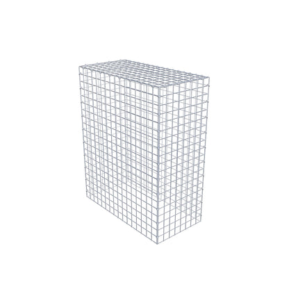 Typ 3 påbyggnadsgabion 100 cm x 80 cm x 40 cm (L x H x D), maskstorlek 5 cm x 5 cm, C-ring