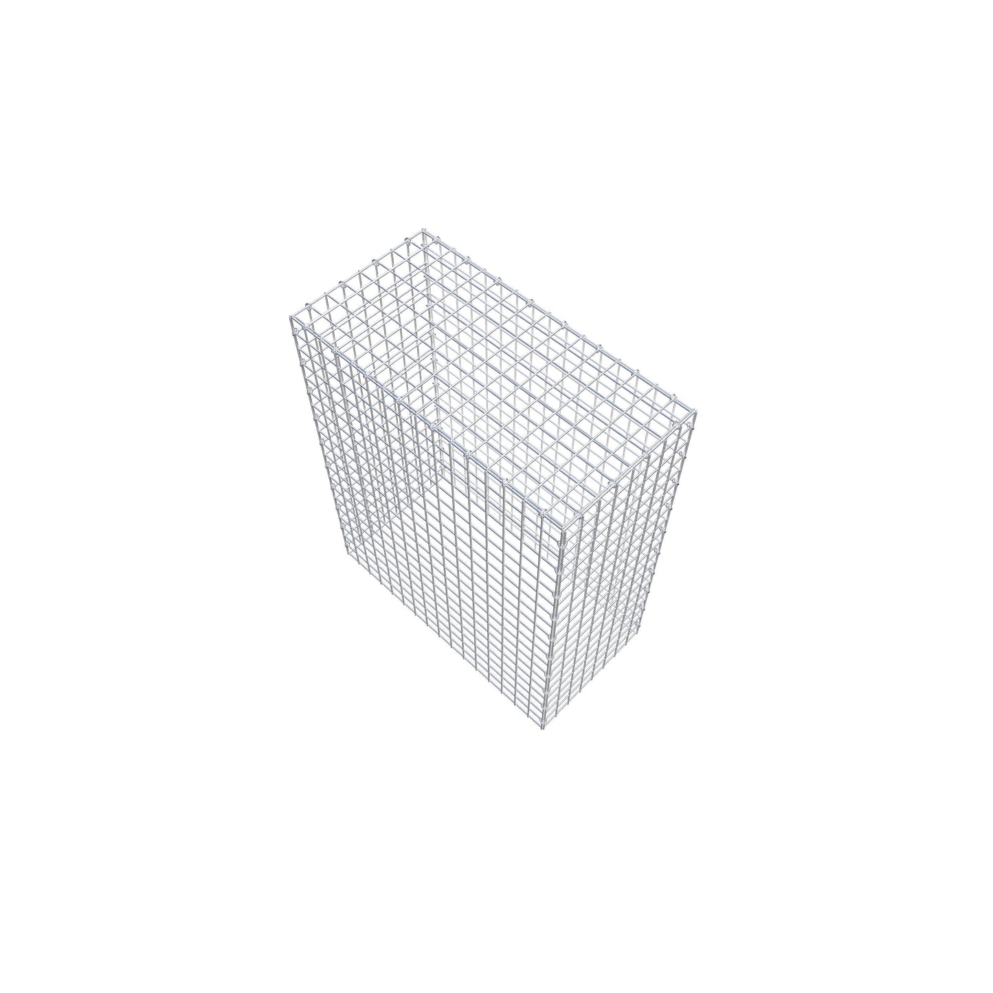 Typ 3 påbyggnadsgabion 100 cm x 80 cm x 40 cm (L x H x D), maskstorlek 5 cm x 5 cm, C-ring