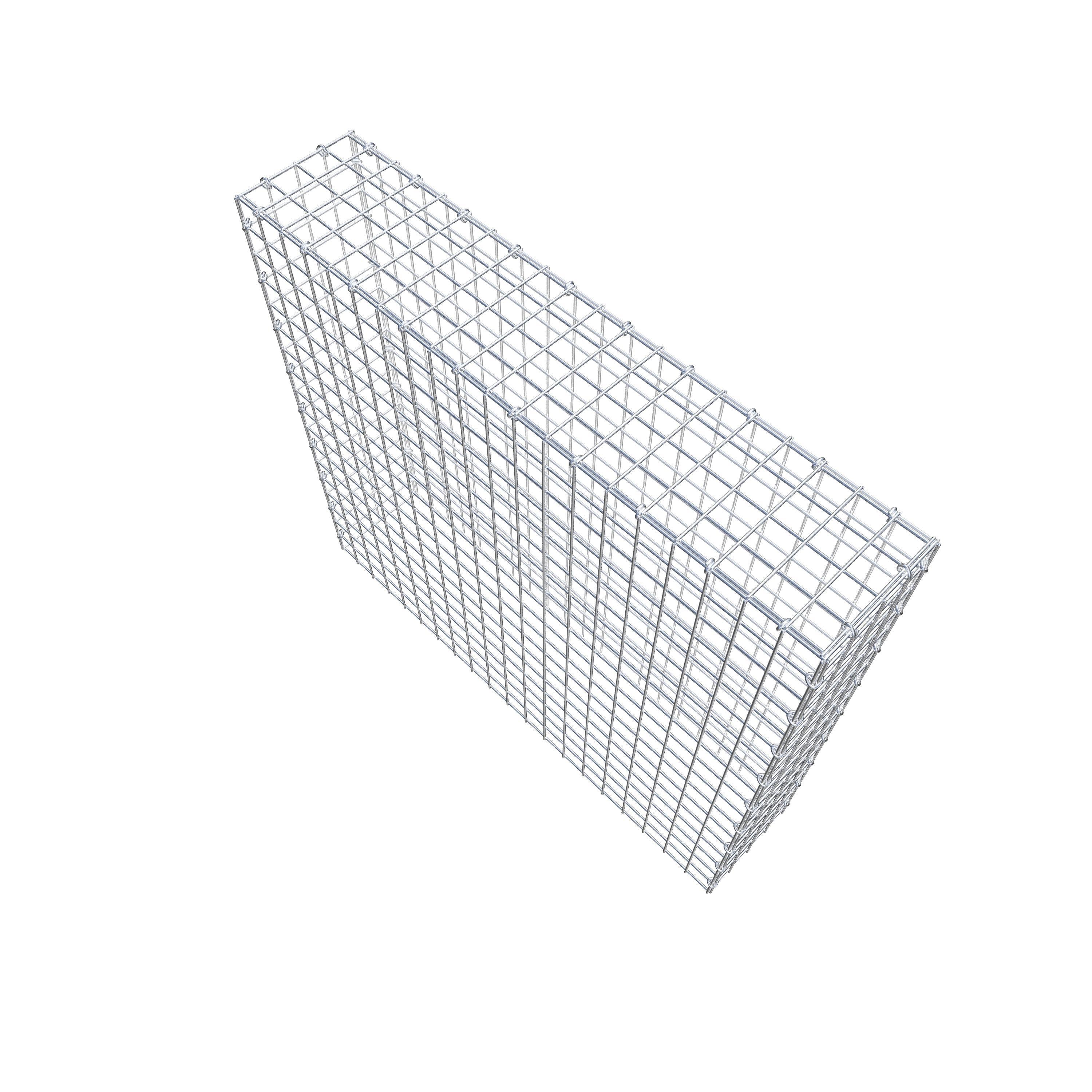 Gabião Tipo 3 100 cm x 90 cm x 20 cm (C x A x P), malhagem 5 cm x 5 cm, anel C