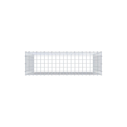 Mounted gabion type 3 100 cm x 90 cm x 30 cm (L x H x D), mesh size 5 cm x 5 cm, C-ring