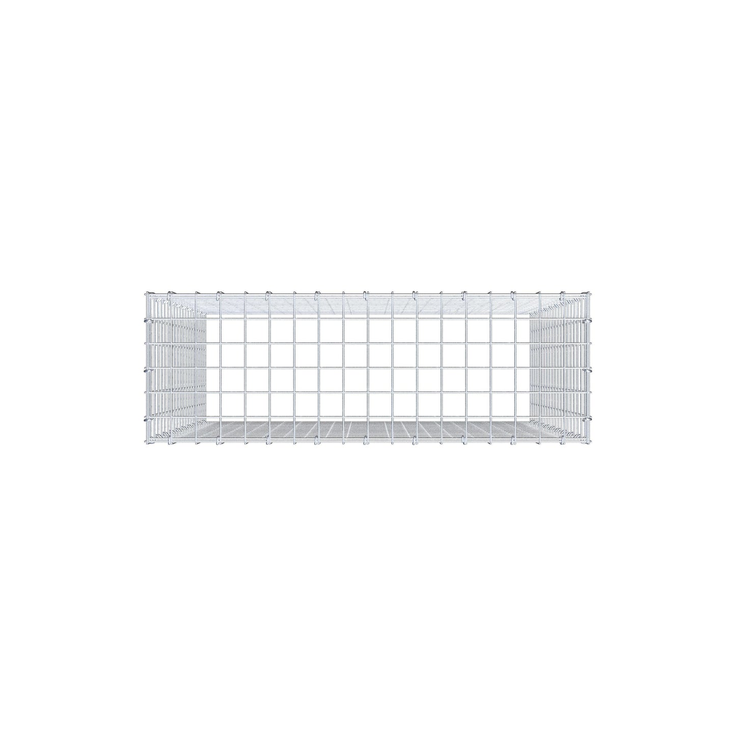 Mounted gabion type 3 100 cm x 90 cm x 30 cm (L x H x D), mesh size 5 cm x 5 cm, C-ring