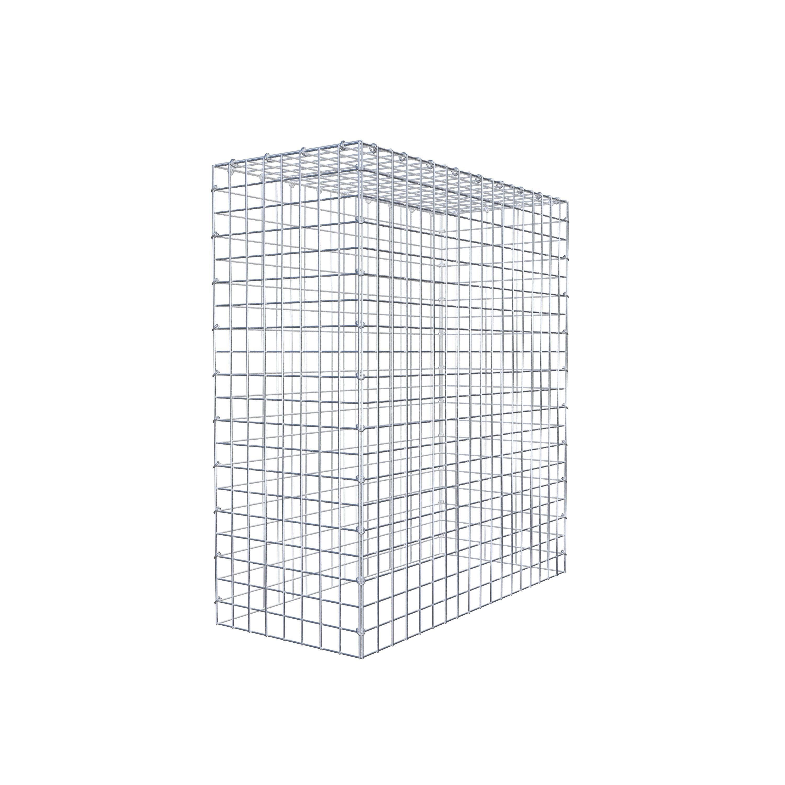 Monteret gabion type 3 100 cm x 90 cm x 40 cm (L x H x D), maskestørrelse 5 cm x 5 cm, C-ring