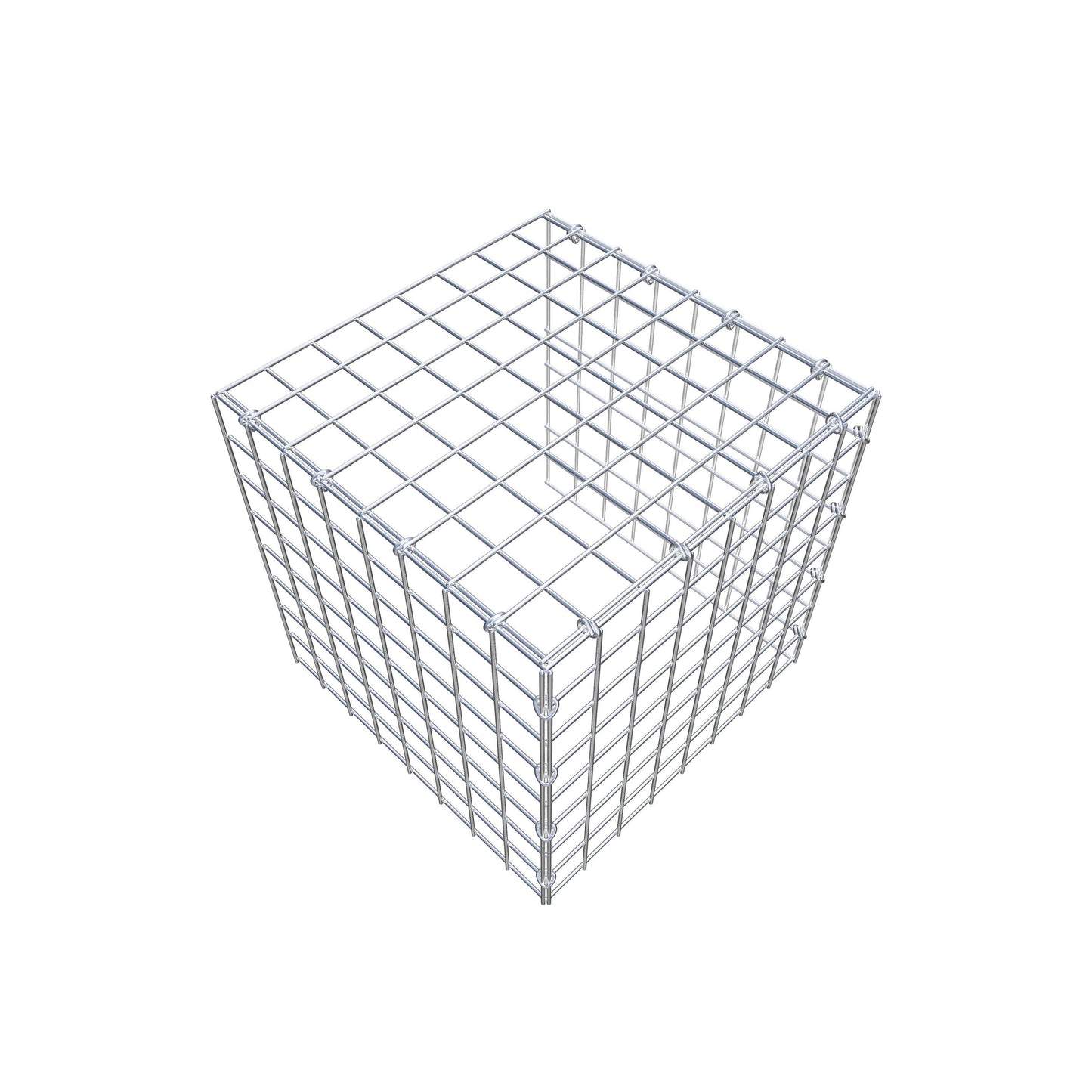 Anbaugabione Typ 4 40 cm x 40 cm x 40 cm (L x H x T), Maschenweite 5 cm x 5 cm, C-Ring