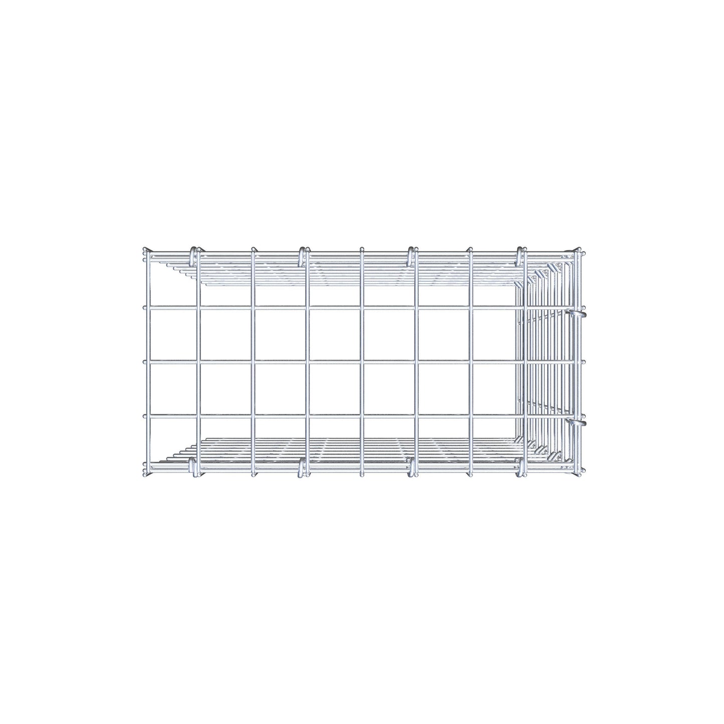 Gabião Tipo 4 50 cm x 40 cm x 20 cm (C x A x P), malhagem 5 cm x 5 cm, anel C