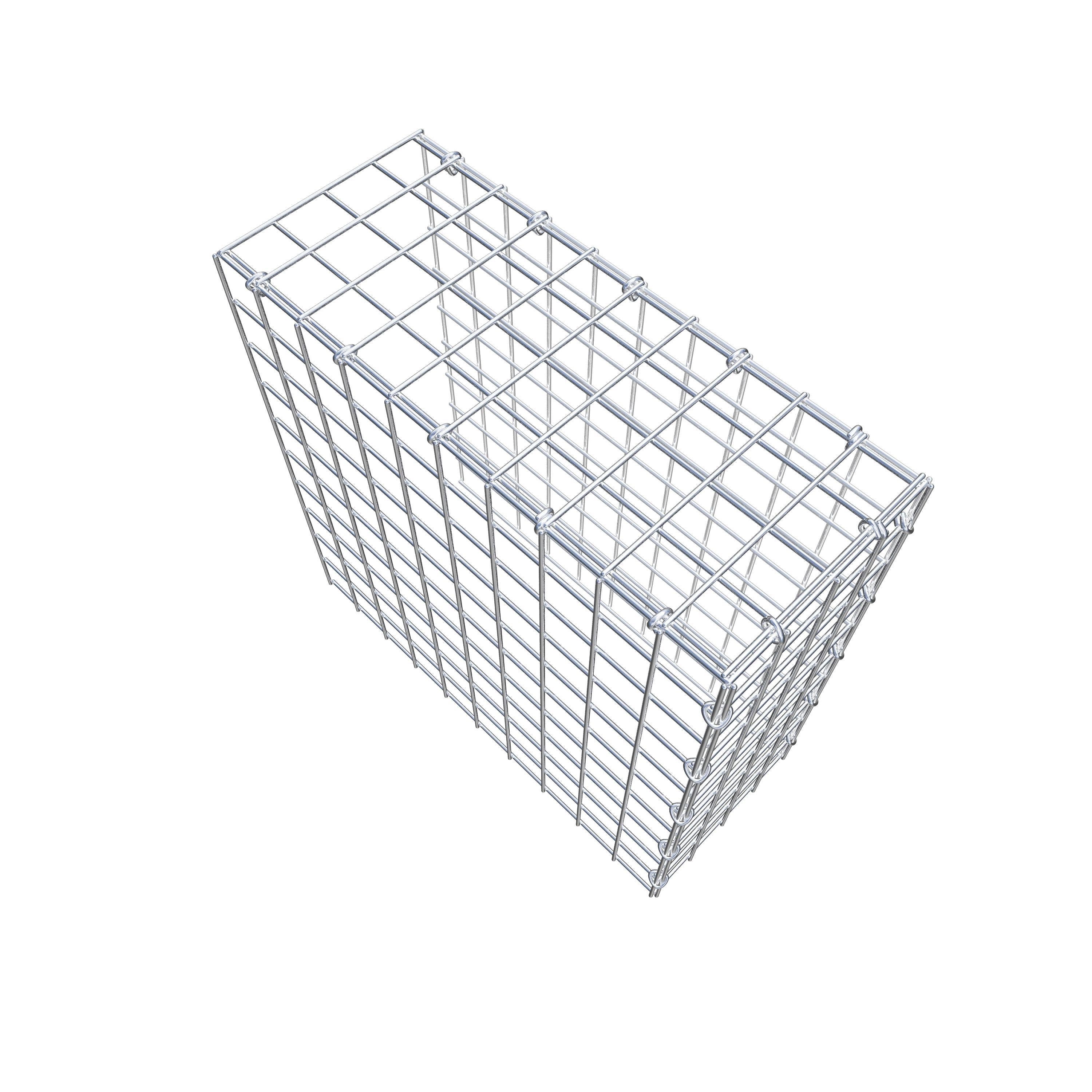 Gabião tipo 4 50 cm x 50 cm x 20 cm (C x A x P), malhagem 5 cm x 5 cm, anel C