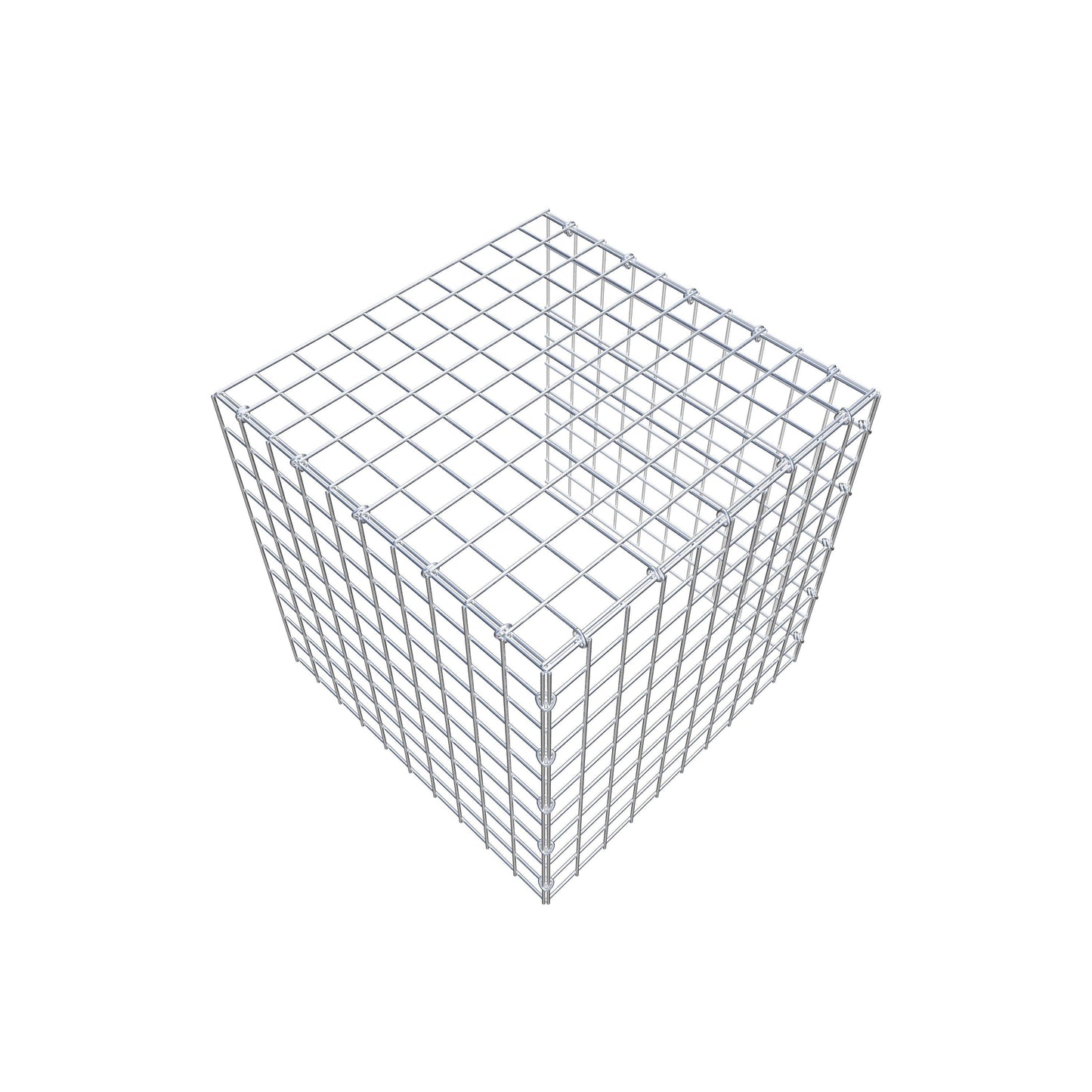 Gabbione aggiuntivo tipo 4 50 cm x 50 cm x 50 cm (L x H x P), maglia 5 cm x 5 cm, anello a C