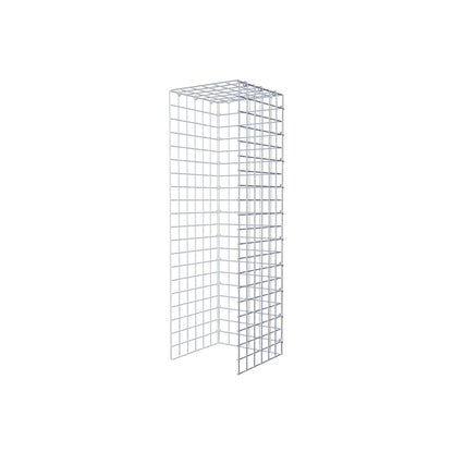 Monteret gabion type 4 100 cm x 30 cm x 30 cm (L x H x D), maskestørrelse 5 cm x 5 cm, C-ring
