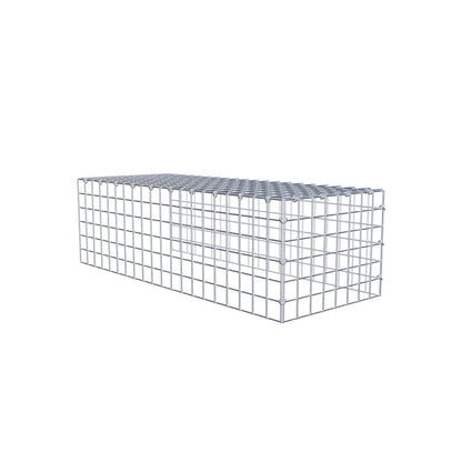 Anbaugabione Typ 4 100 cm x 30 cm x 40 cm (L x H x T), Maschenweite 5 cm x 5 cm, C-Ring