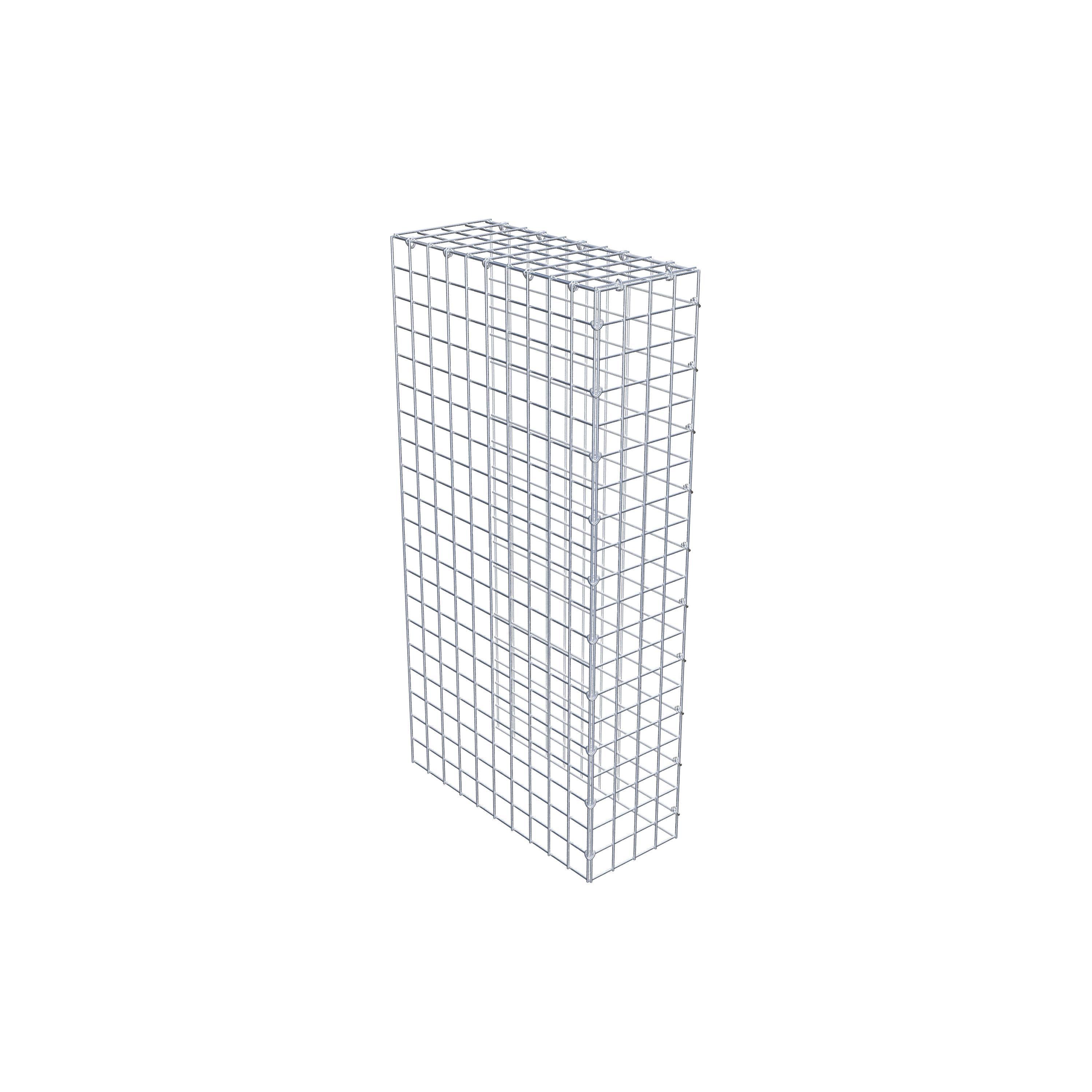 Mounted gabion type 4 100 cm x 50 cm x 20 cm (L x H x D), mesh size 5 cm x 5 cm, C-ring