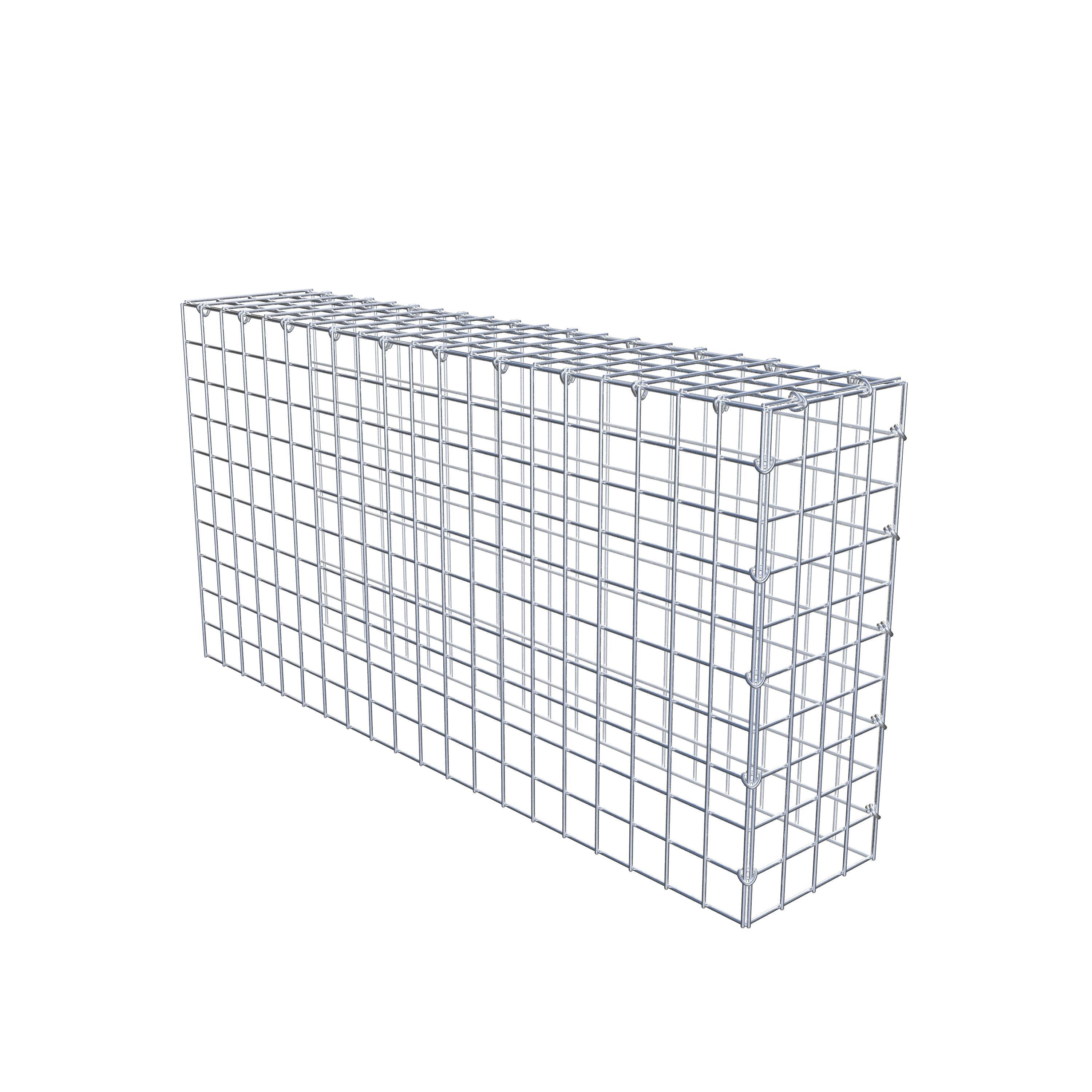 Mounted gabion type 4 100 cm x 50 cm x 20 cm (L x H x D), mesh size 5 cm x 5 cm, C-ring