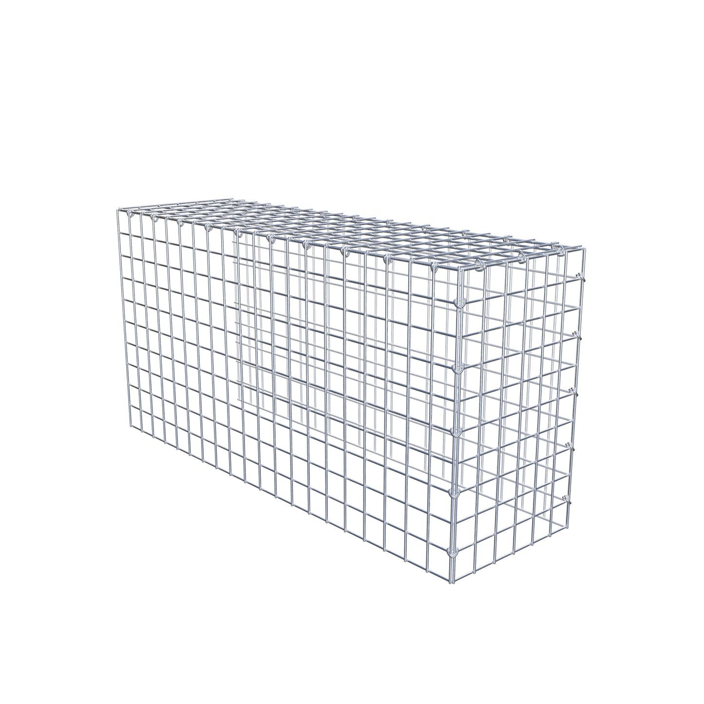 Anbaugabione Typ 4 100 cm x 50 cm x 30 cm (L x H x T), Maschenweite 5 cm x 5 cm, C-Ring