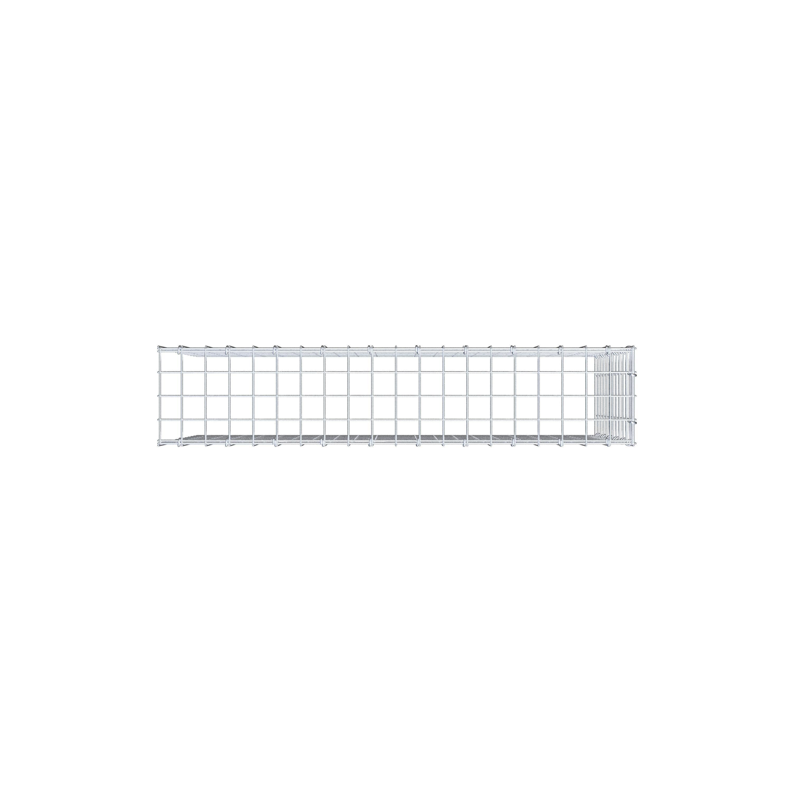 Mounted gabion type 4 100 cm x 60 cm x 20 cm (L x H x D), mesh size 5 cm x 5 cm, C-ring