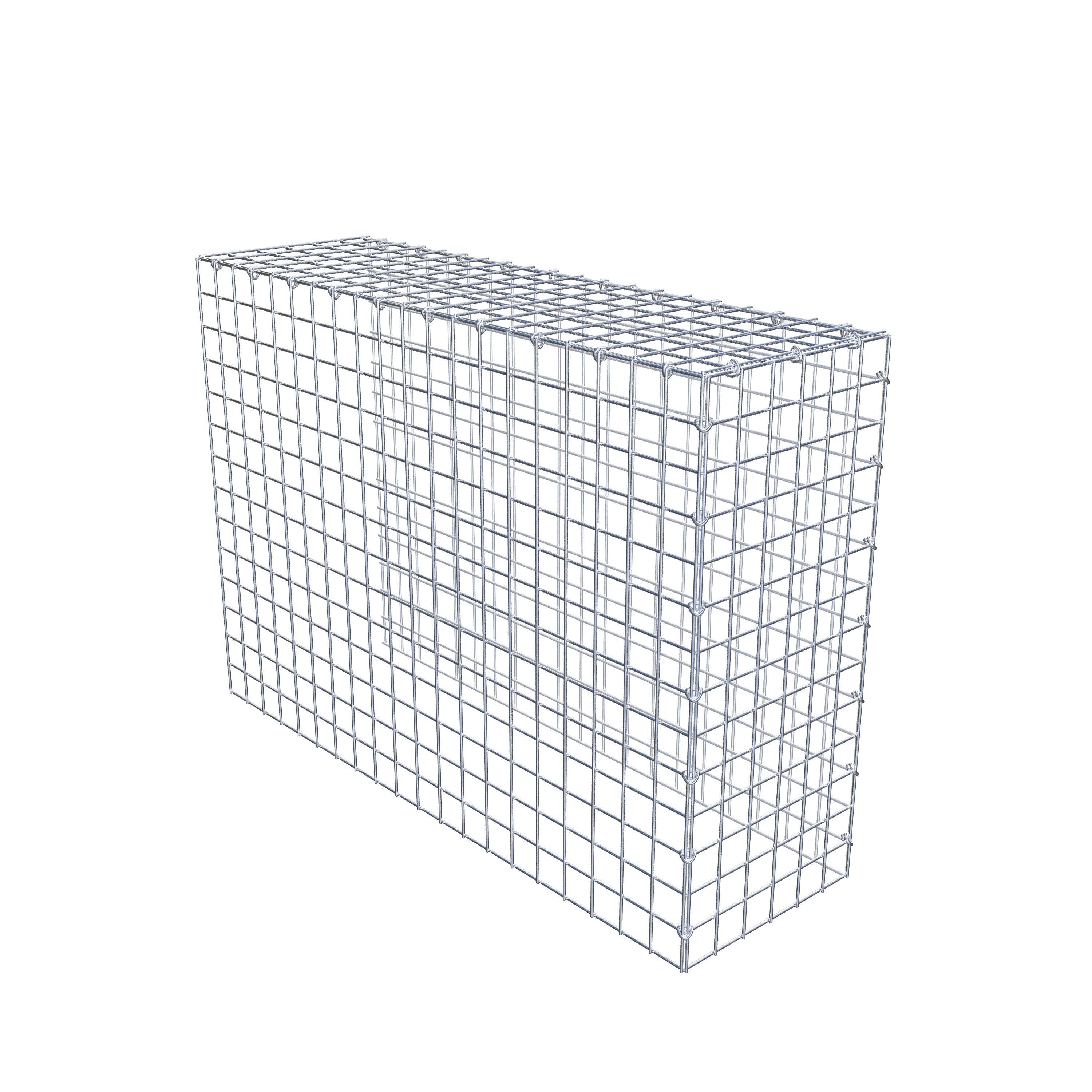 Mounted gabion type 4 100 cm x 70 cm x 30 cm (L x H x D), mesh size 5 cm x 5 cm, C-ring