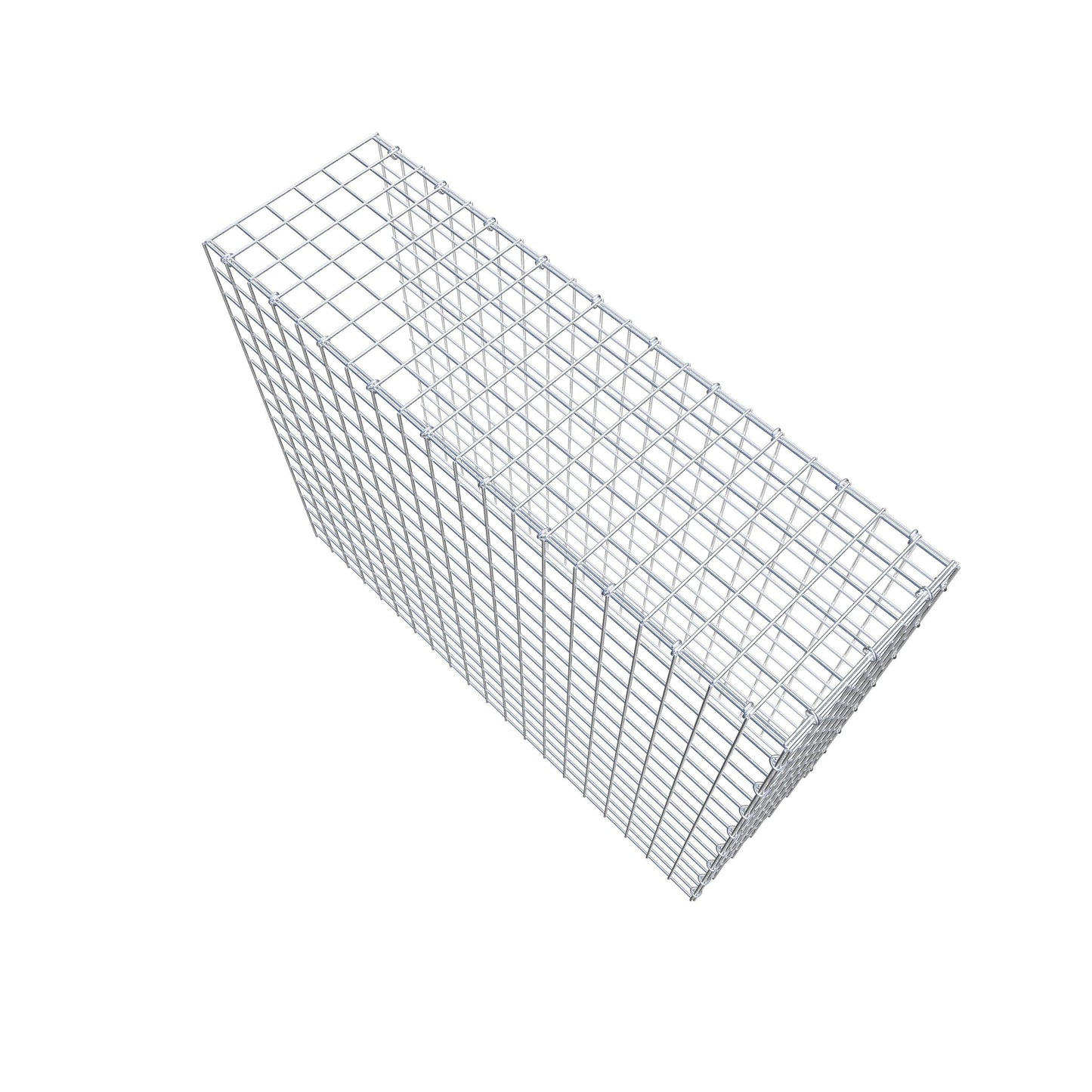 Mounted gabion type 4 100 cm x 80 cm x 30 cm (L x H x D), mesh size 5 cm x 5 cm, C-ring