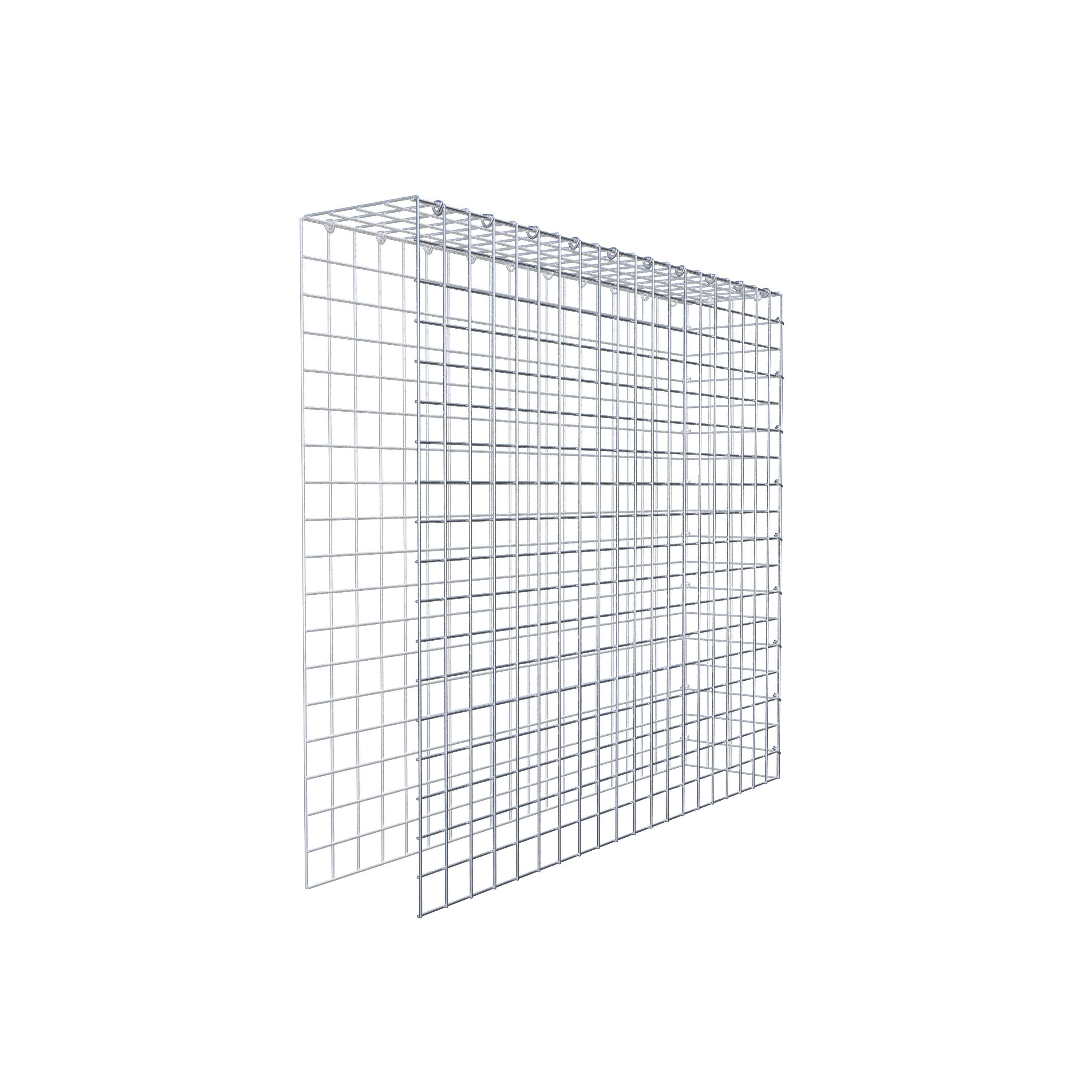 Mounted gabion type 4 100 cm x 90 cm x 20 cm (L x H x D), mesh size 5 cm x 5 cm, C-ring