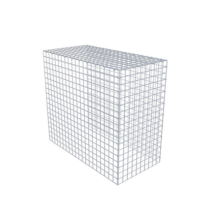 Monteret gabion type 4 100 cm x 90 cm x 50 cm (L x H x D), maskestørrelse 5 cm x 5 cm, C-ring