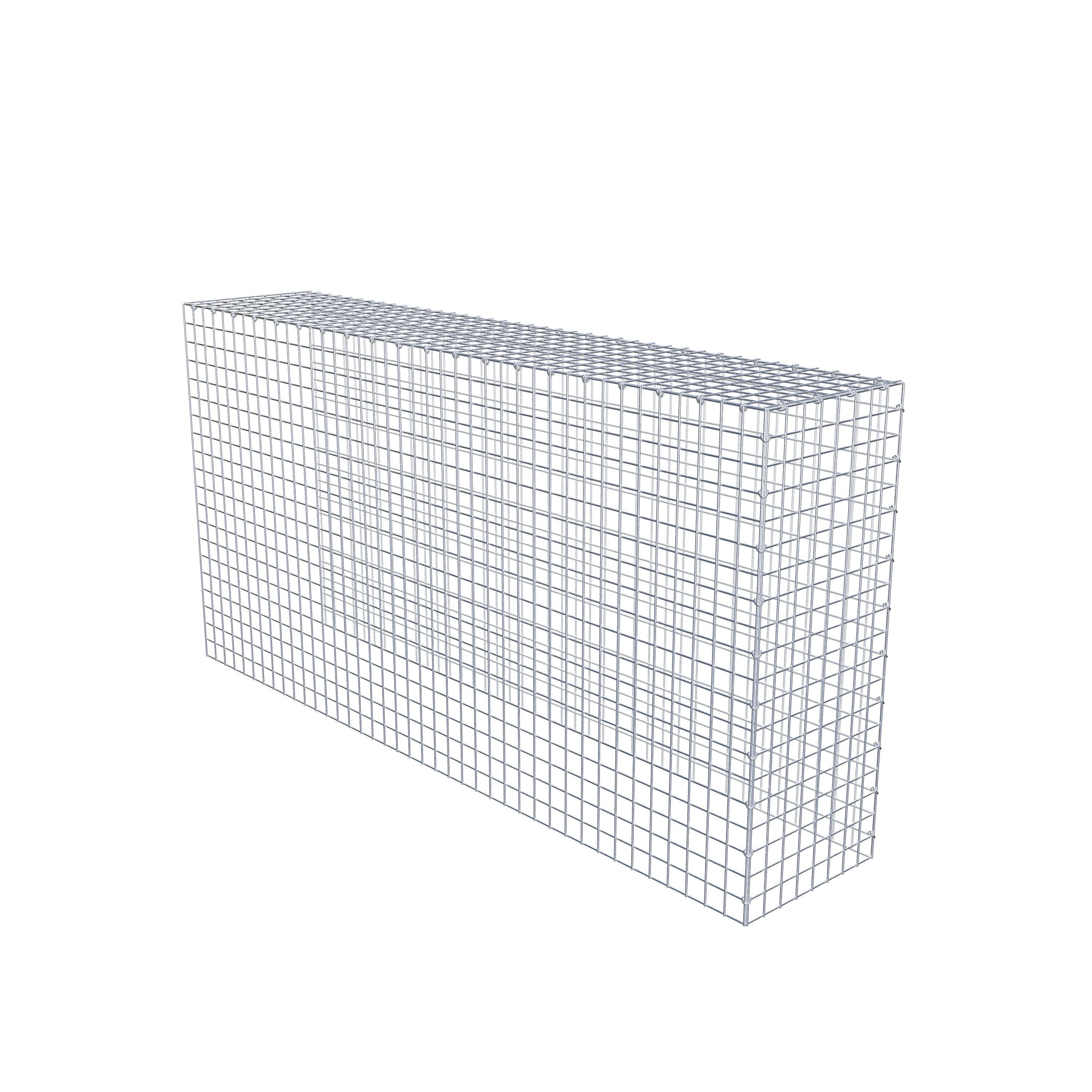 Mounted gabion type 4 200 cm x 100 cm x 40 cm (L x H x D), mesh size 5 cm x 5 cm, C-ring