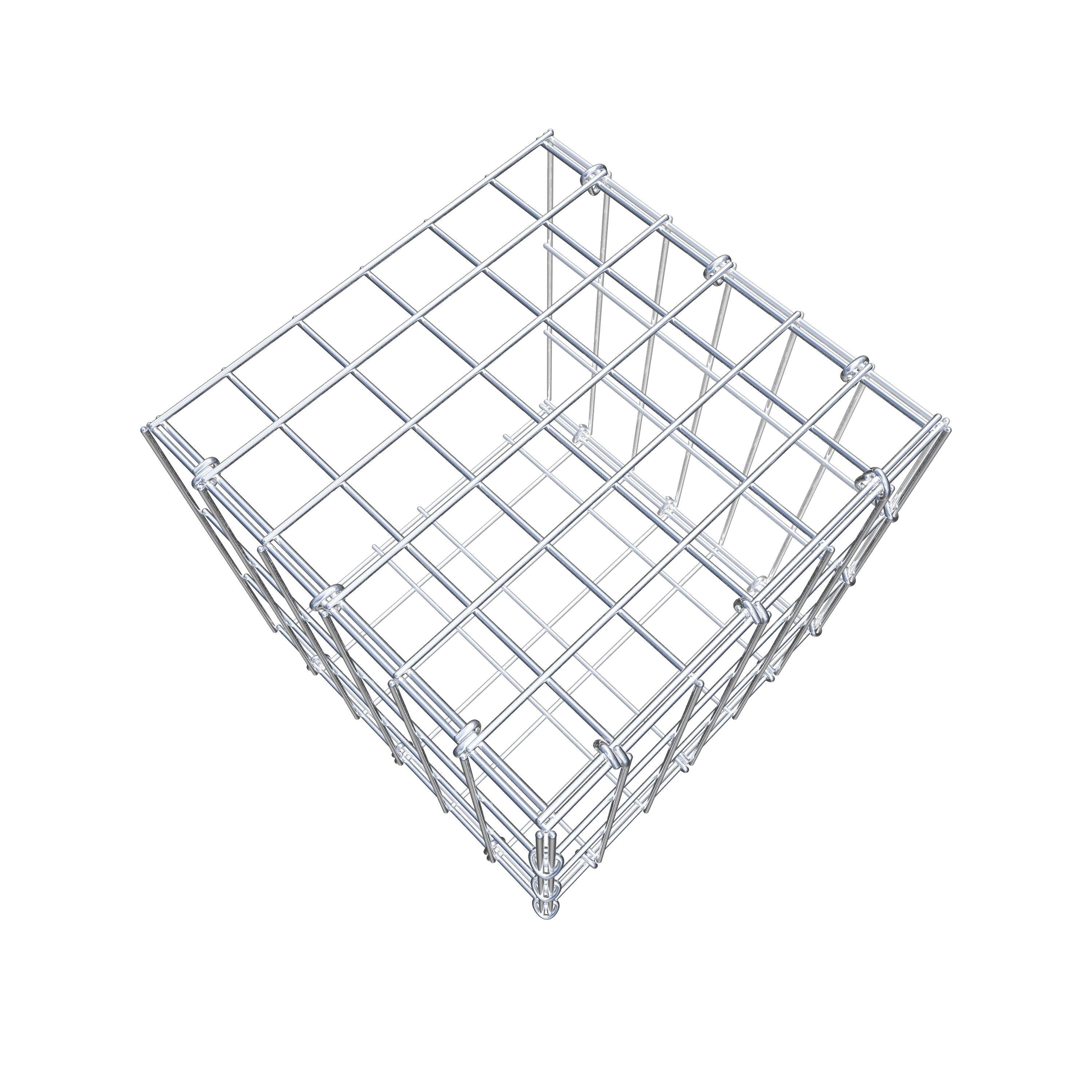 Gavión complementario tipo 2 30 cm x 30 cm x 30 cm, malla 5 cm x 10 cm, anillo en C