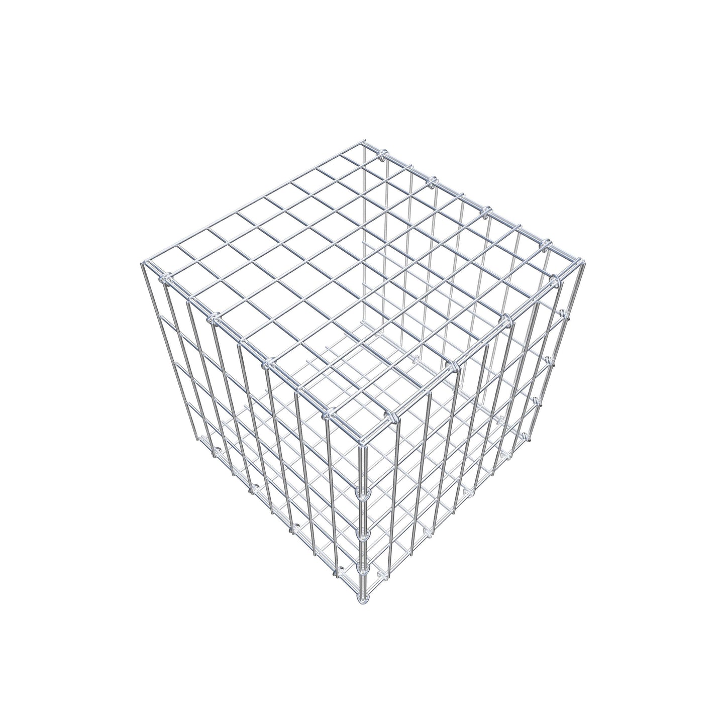 Monteret gabion type 2 40 cm x 40 cm x 40 cm, maskestørrelse 5 cm x 10 cm, C-ring