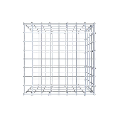 Monteret gabion type 2 40 cm x 40 cm x 40 cm, maskestørrelse 5 cm x 10 cm, C-ring