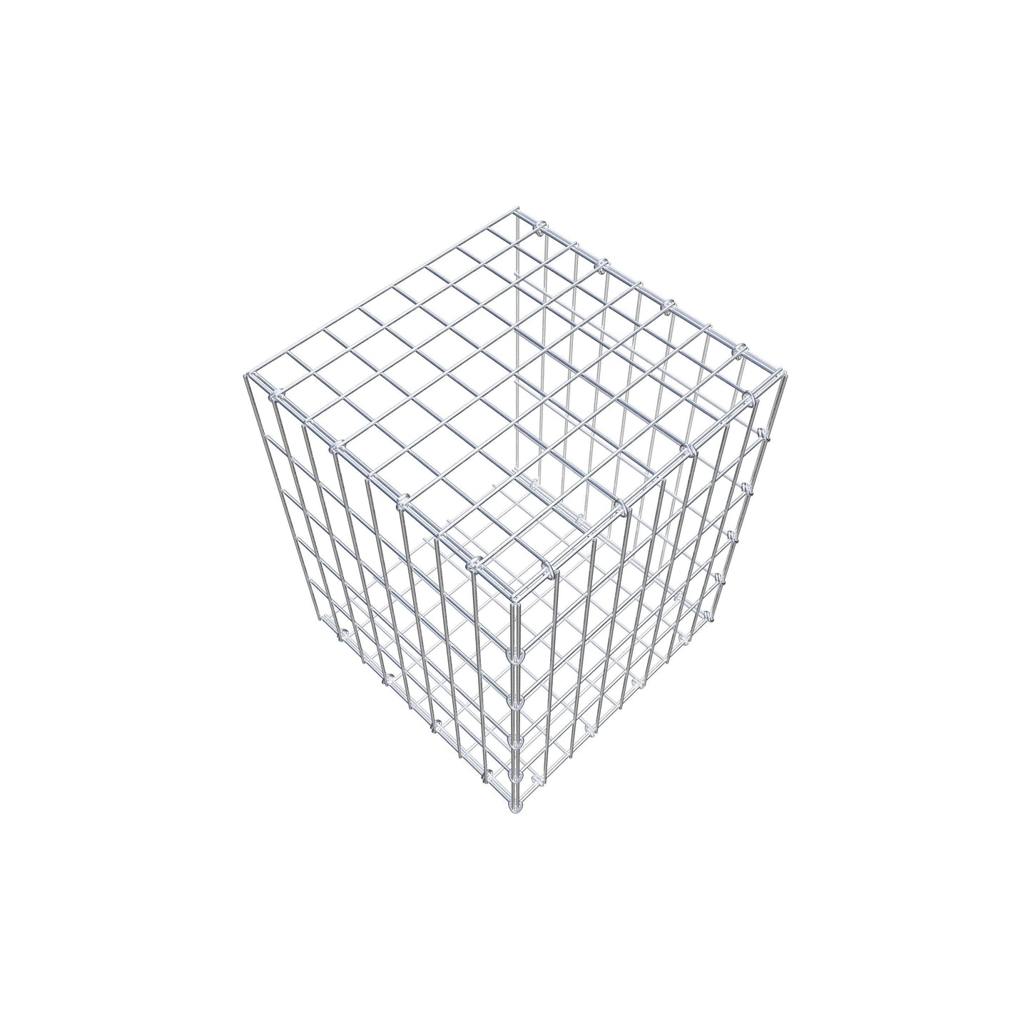 Anbaugabione Typ 2 50 cm x 40 cm x 40 cm, Maschenweite 5 cm x 10 cm, C-Ring