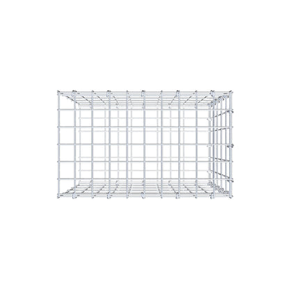 Mounted gabion type 2 50 cm x 50 cm x 30 cm, mesh size 5 cm x 10 cm, C-ring