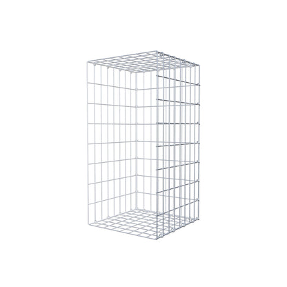 Monteret gabion type 2 80 cm x 40 cm x 40 cm, maskestørrelse 5 cm x 10 cm, C-ring
