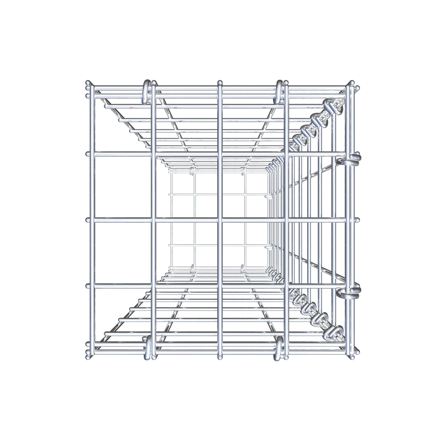 Fourche rapportée type 2 100 cm x 20 cm x 20 cm, mailles 5 cm x 10 cm, anneau en C