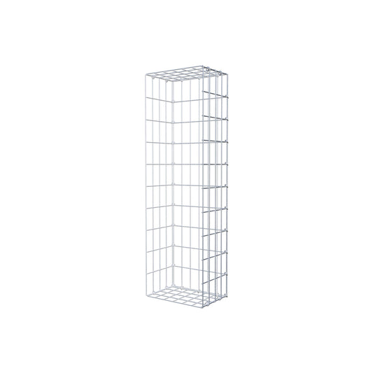 Monteret gabion type 2 100 cm x 20 cm x 30 cm, maskestørrelse 5 cm x 10 cm, C-ring