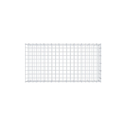 Mounted gabion type 2 100 cm x 20 cm x 50 cm, mesh size 5 cm x 10 cm, C-ring