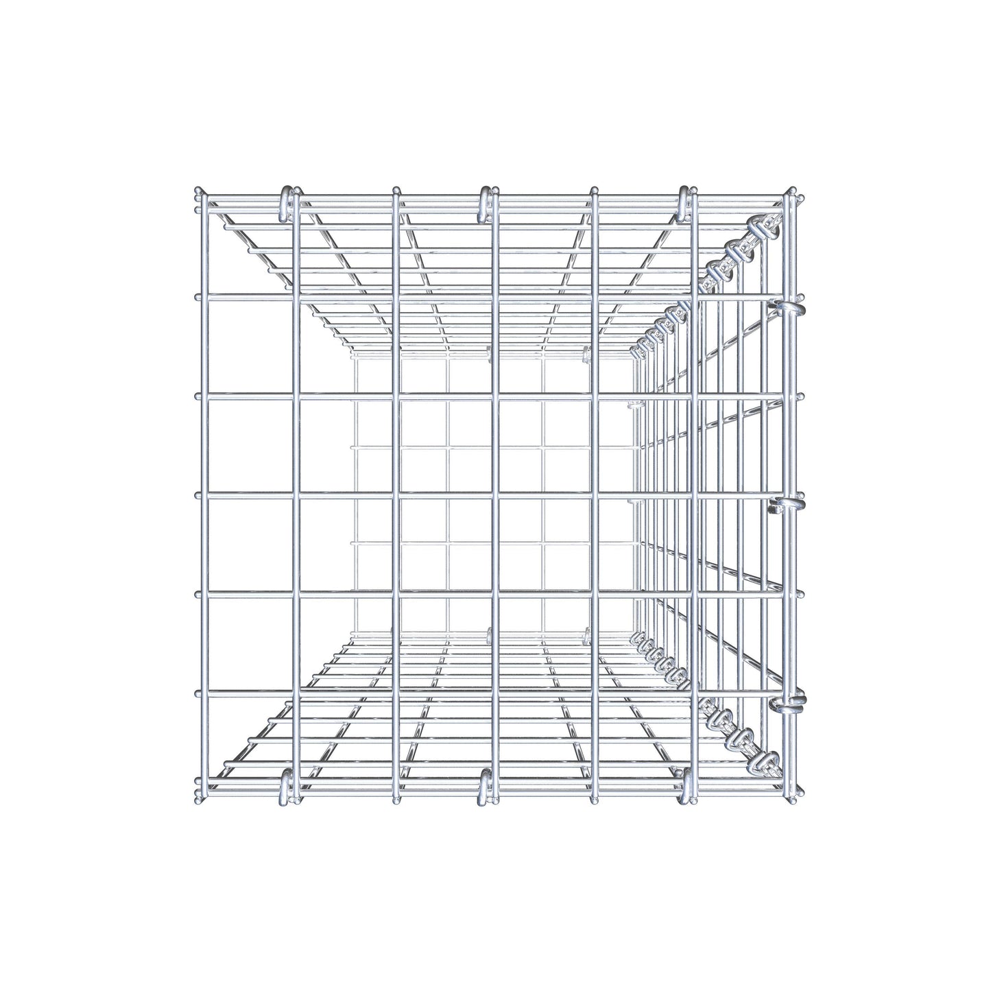 Tilläggsgabion typ 2 100 cm x 30 cm x 30 cm, maskstorlek 5 cm x 10 cm, C-ring