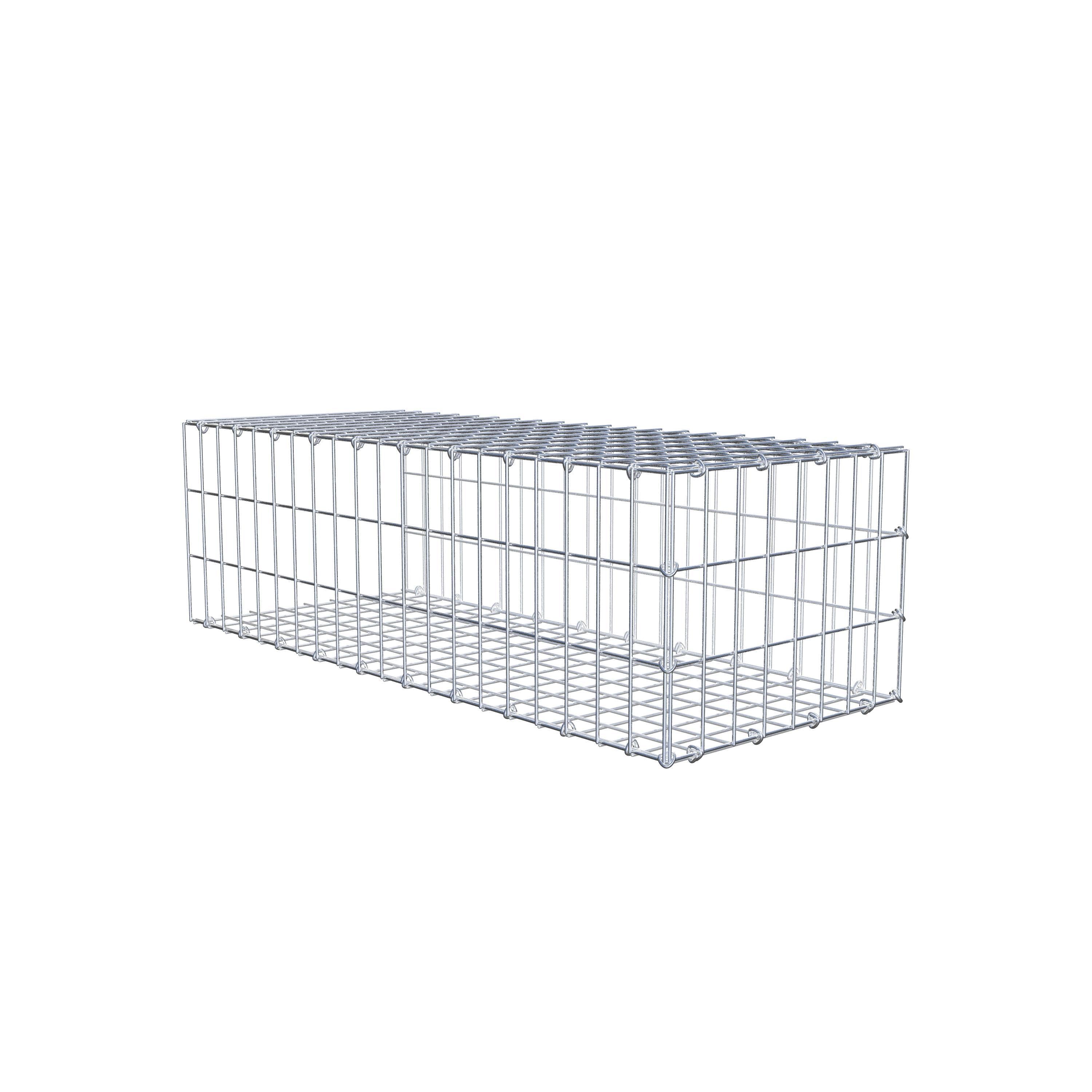 Mounted gabion type 2 100 cm x 30 cm x 40 cm, mesh size 5 cm x 10 cm, C-ring