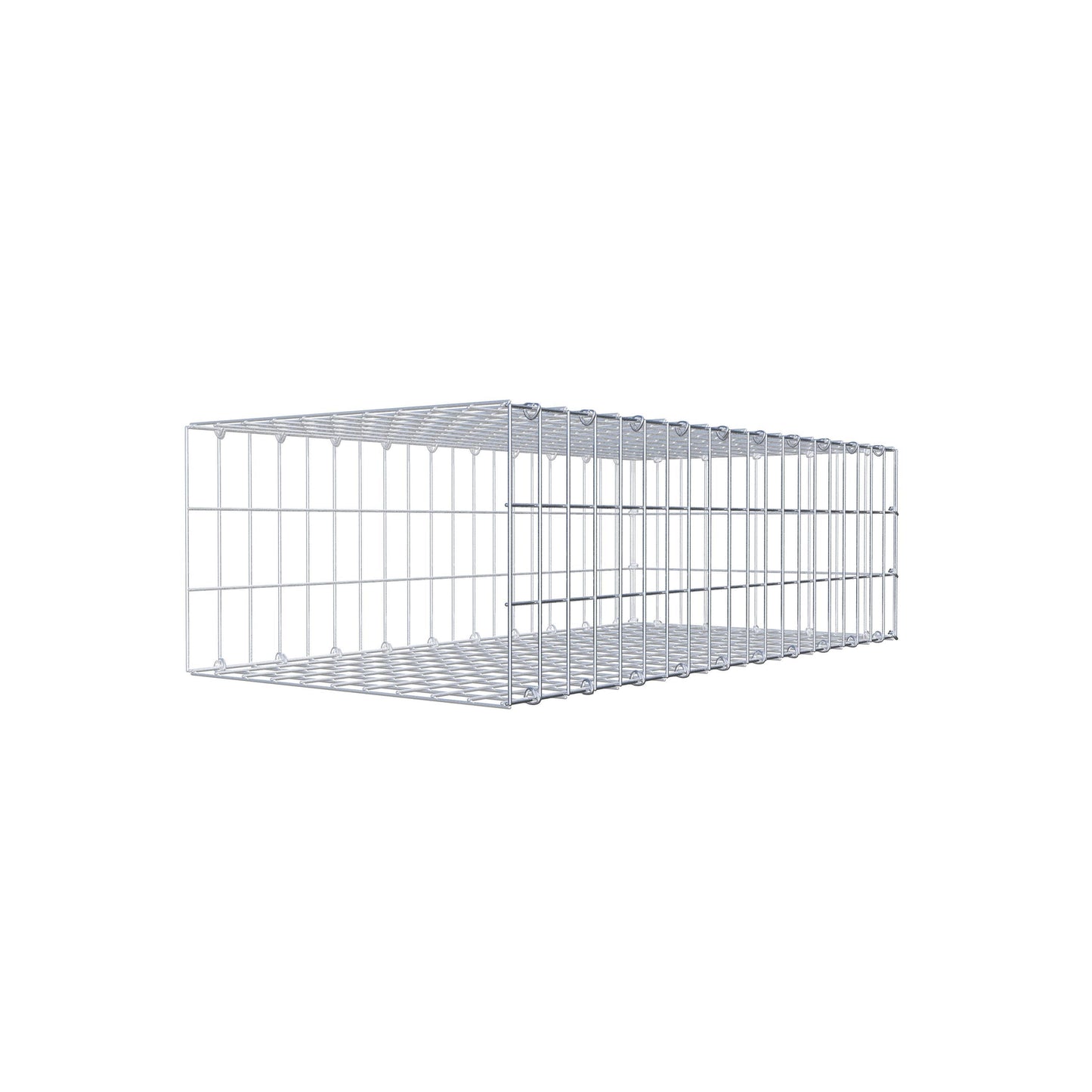 Opzetpaal type 2 100 cm x 30 cm x 50 cm, maaswijdte 5 cm x 10 cm, C-ring