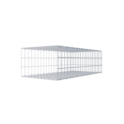 Opzetpaal type 2 100 cm x 30 cm x 50 cm, maaswijdte 5 cm x 10 cm, C-ring