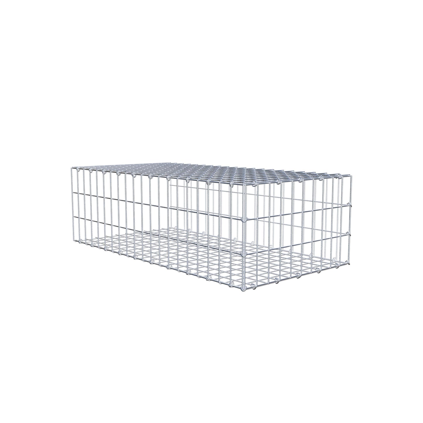 Opzetpaal type 2 100 cm x 30 cm x 50 cm, maaswijdte 5 cm x 10 cm, C-ring