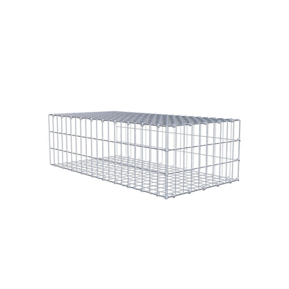 Opzetpaal type 2 100 cm x 30 cm x 50 cm, maaswijdte 5 cm x 10 cm, C-ring