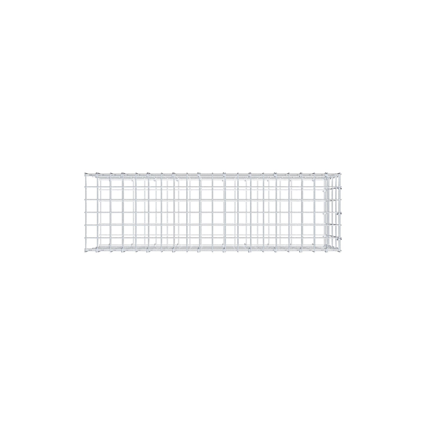 Mounted gabion type 2 100 cm x 40 cm x 30 cm, mesh size 5 cm x 10 cm, C-ring