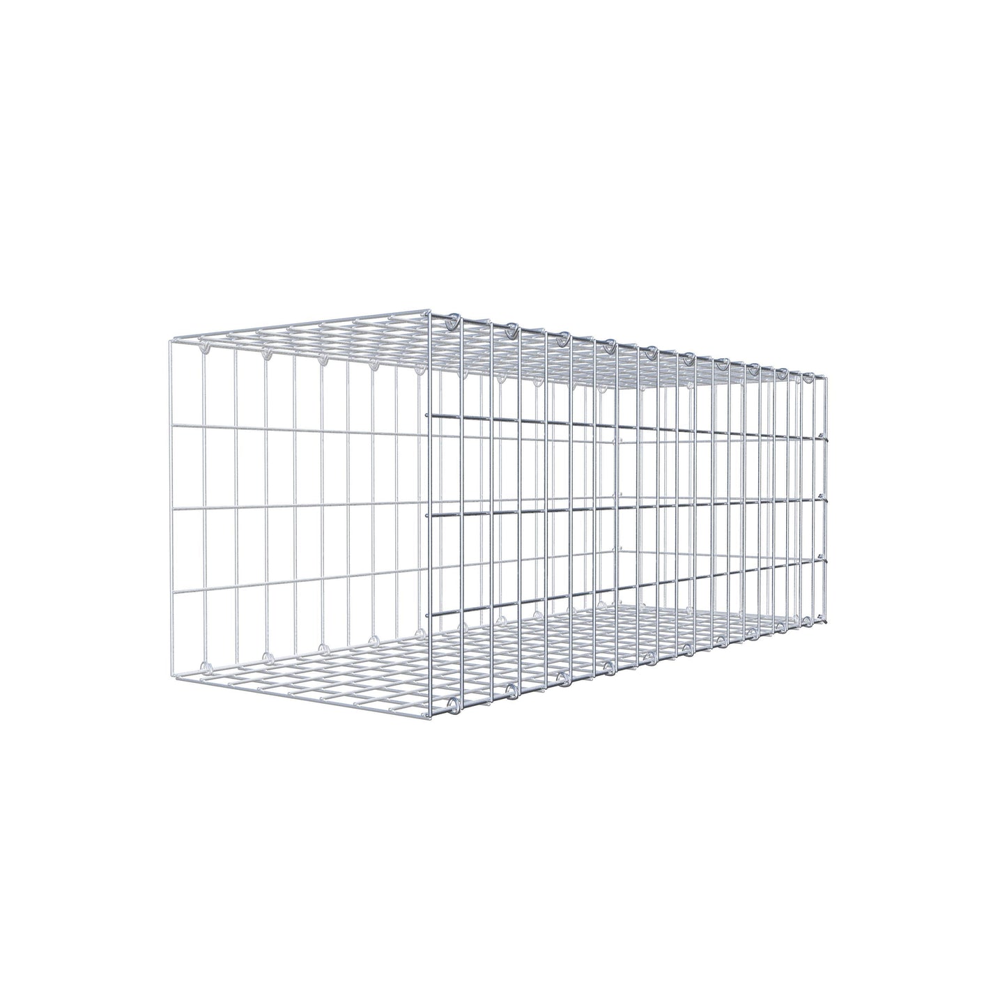 Anbaugabione Typ 2 100 cm x 40 cm x 40 cm, Maschenweite 5 cm x 10 cm, C-Ring