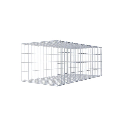 Monteret gabion type 2 100 cm x 40 cm x 50 cm, maskestørrelse 5 cm x 10 cm, C-ring