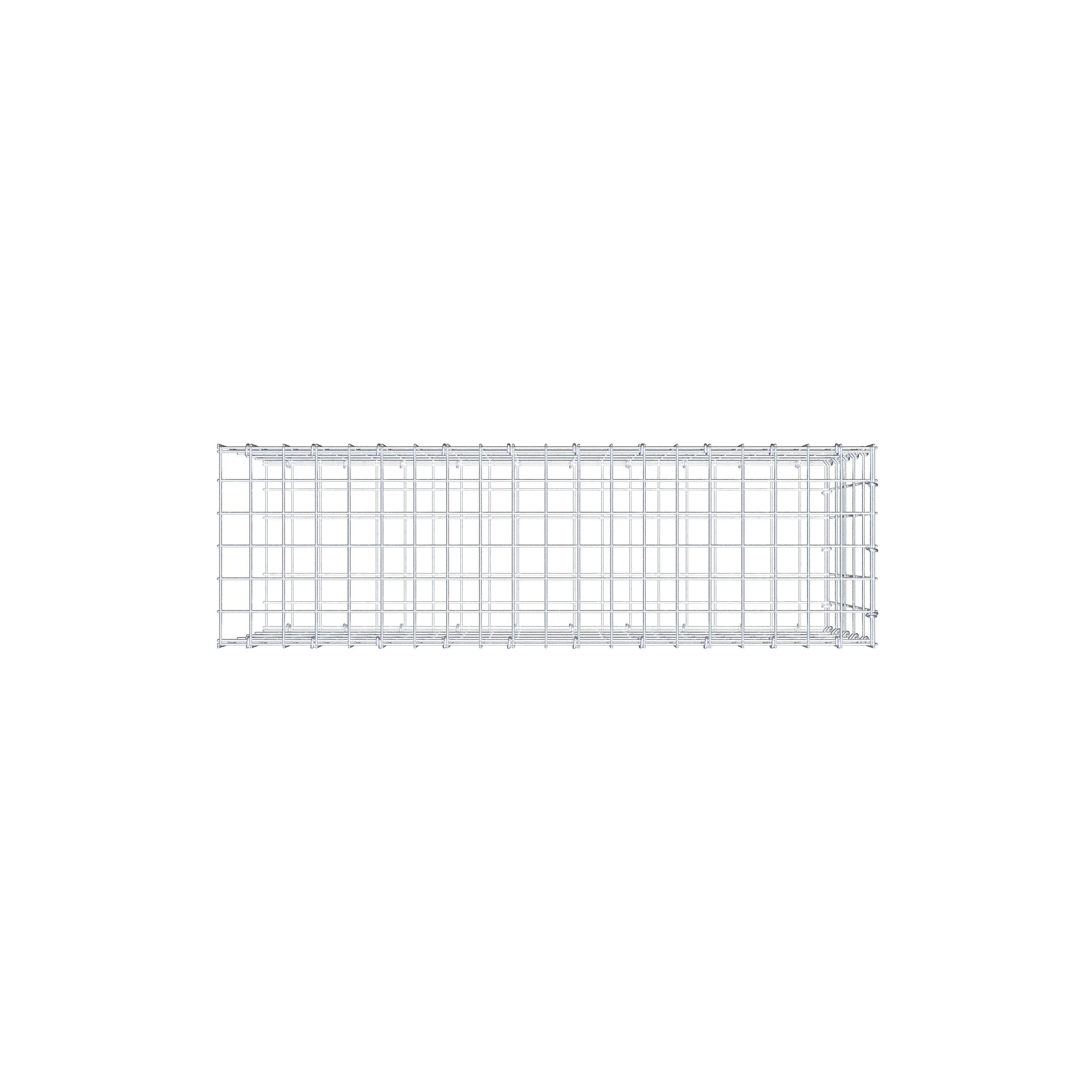 Anbaugabione Typ 2 100 cm x 50 cm x 30 cm, Maschenweite 5 cm x 10 cm, C-Ring