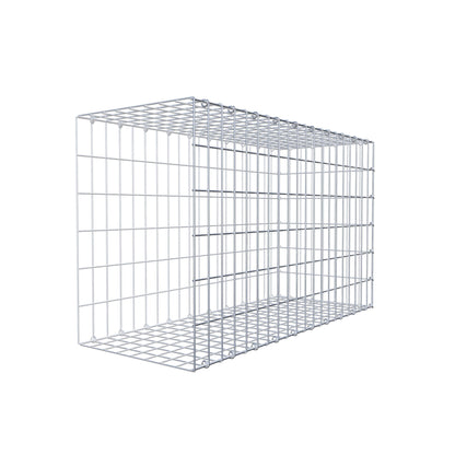 Monteret gabion type 2 100 cm x 60 cm x 40 cm, maskestørrelse 5 cm x 10 cm, C-ring