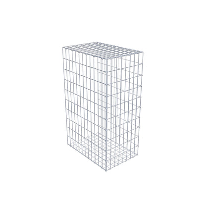Monteret gabion type 2 100 cm x 60 cm x 40 cm, maskestørrelse 5 cm x 10 cm, C-ring