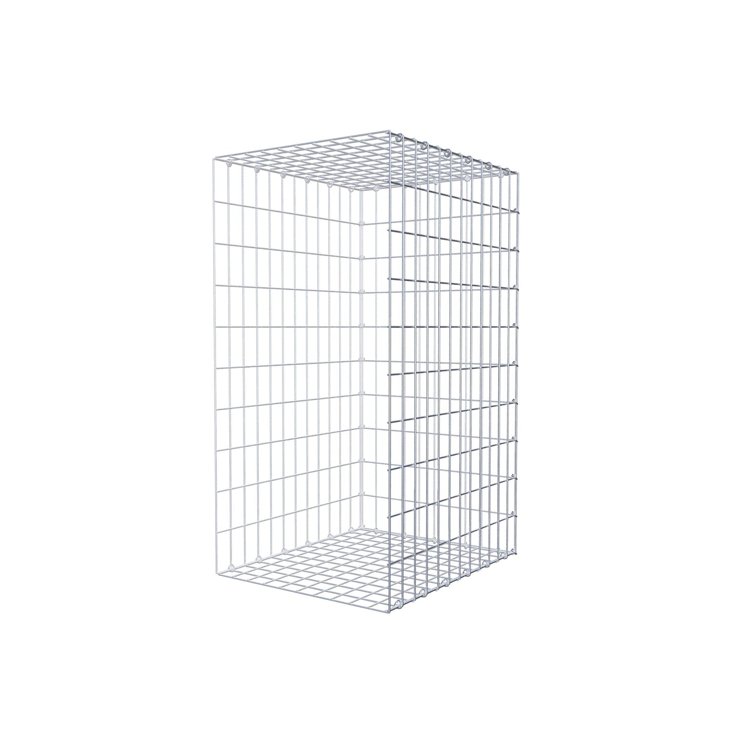 Mounted gabion type 2 100 cm x 60 cm x 50 cm, mesh size 5 cm x 10 cm, C-ring