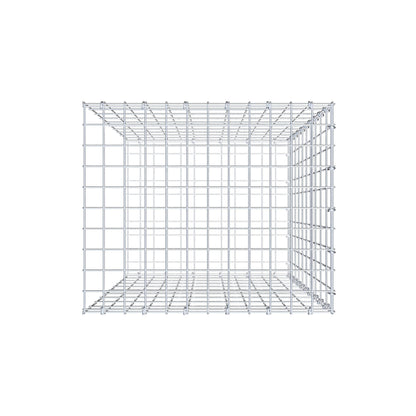 Mounted gabion type 2 100 cm x 60 cm x 50 cm, mesh size 5 cm x 10 cm, C-ring